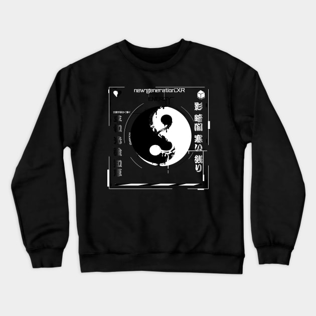 Energy // techwear Crewneck Sweatshirt by Sonoyang